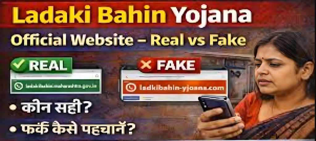 Ladki Bahin Yojana Official Website vs Fake Websites