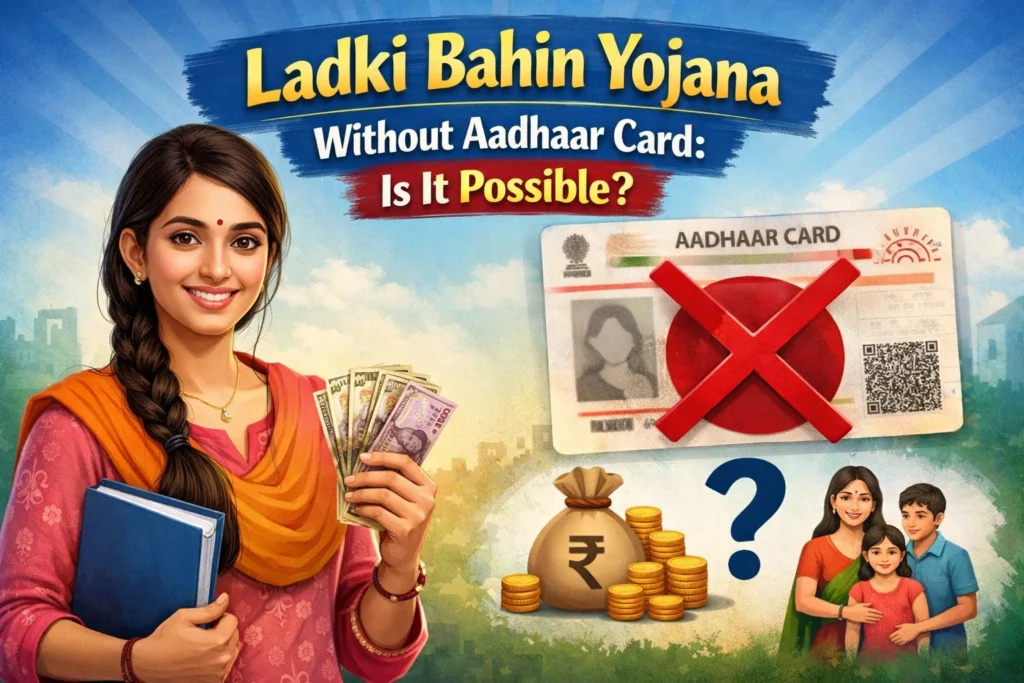 Ladki Bahin Yojana Without Aadhaar Card